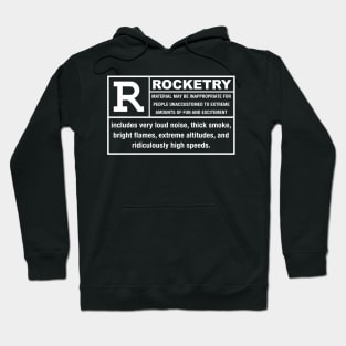 ROCKETRY Warning Label Hoodie